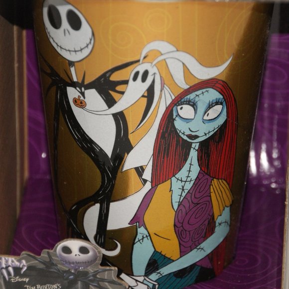 New NIGHTMARE BEFORE CHRISTMAS Drinking Glass NWT - Picture 2 of 4